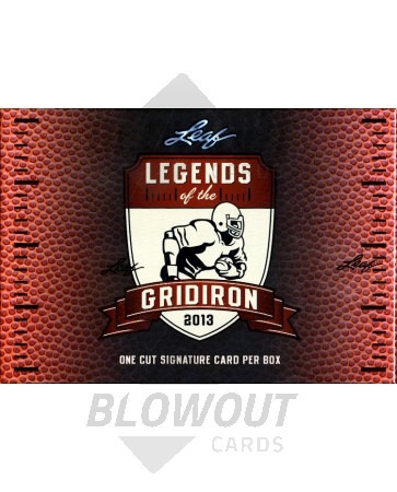 2013 Leaf Cut Signature Legends Of The Gridiron Ed 12 Box Case
