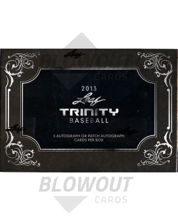 2013 Leaf Trinity Baseball Hobby 10 Box Case