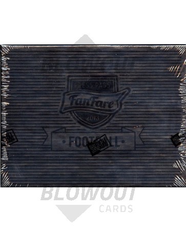 2013 Press Pass Fanfare Football Hobby 10 Box Case