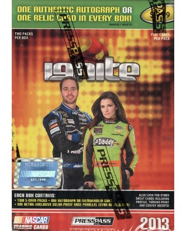 2013 Press Pass Ignite Racing Pre-Priced Blaster Box