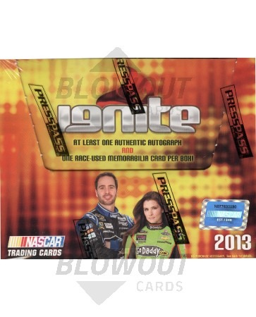 2013 Press Pass Ignite Racing Hobby 10 Box Case