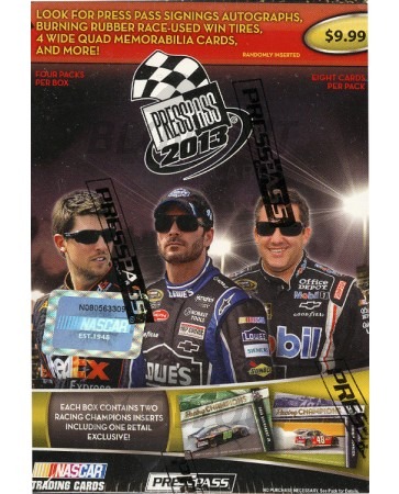 2013 Press Pass Nascar Racing Pre-Priced Blaster Box