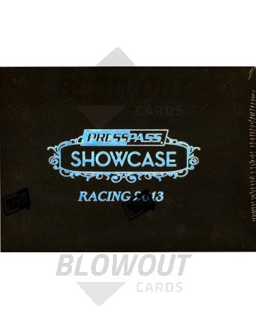 2013 Press Pass Showcase Racing Hobby 12 Box Case