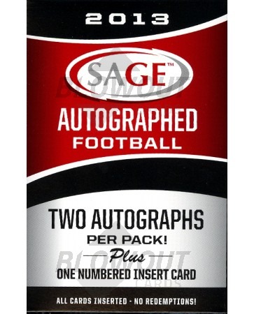 2013 Sage Autographed Football Hobby Pack
