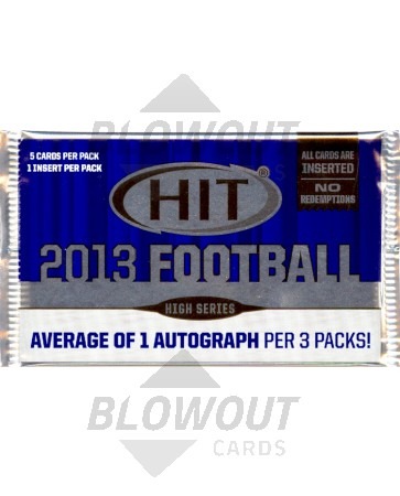 2013 Sage Hit High Series Football Hobby Pack