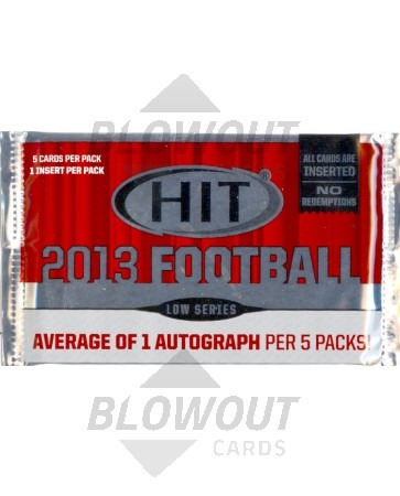 2013 Sage Hit Low Series Football Hobby Pack