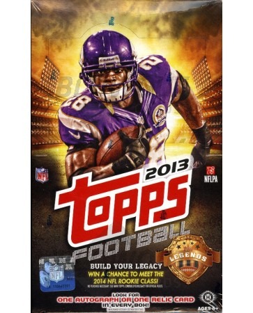 2013 Topps Football Hobby 12 Box Case