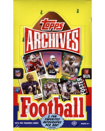 2013 Topps Archives Football Hobby 10 Box Case