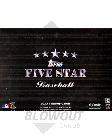 2013 Topps Five Star Baseball Hobby Box