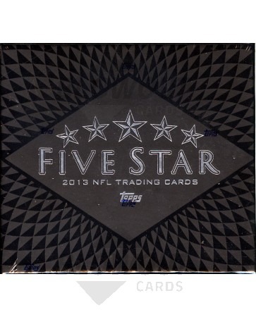 2013 Topps Five Star Football Hobby 3 Box Case