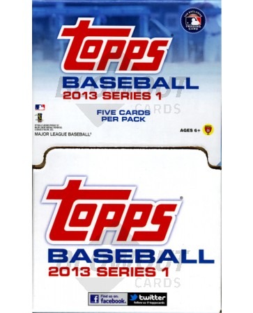 2013 Topps Series 1 Baseball Gravity Feed Retail Box