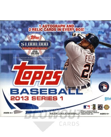2013 Topps Series 1 Baseball Jumbo HTA Box