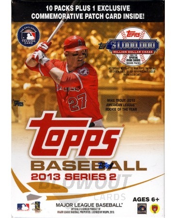 2013 Topps Series 2 Baseball Blaster 16 Box Case