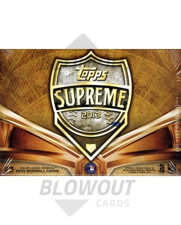 2013 Topps Supreme Asia & Pacific Ed Baseball Hobby Box