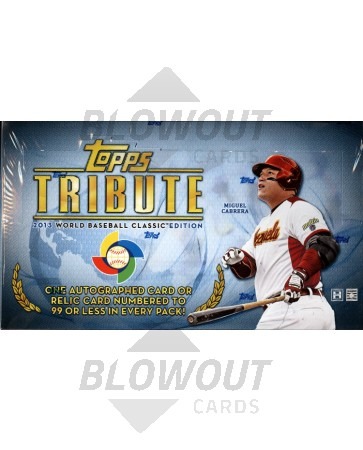 2013 Topps Tribute World Baseball Classic Ed Hobby 8 Box Case