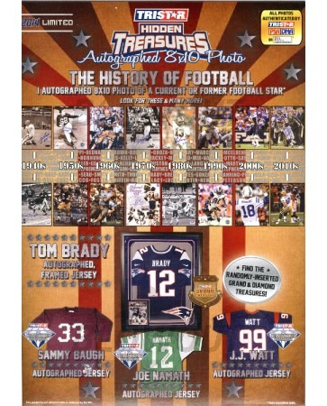 2014 Tristar Hidden Treasure Photo History Football 30 Pack Case