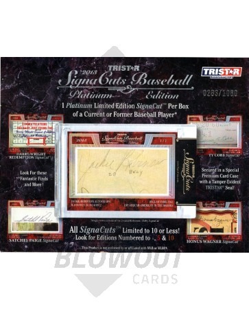 2013 Tristar Signa Cuts Platinum Edition Baseball Box