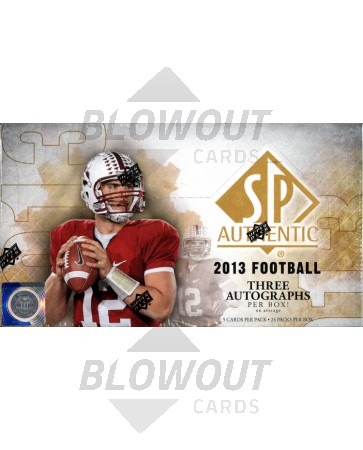 2013 Upper Deck SP Authentic Football Hobby Box