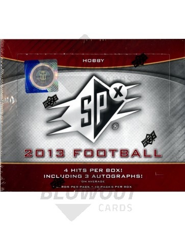 2013 Upper Deck SPx Football Hobby 8 Box Case