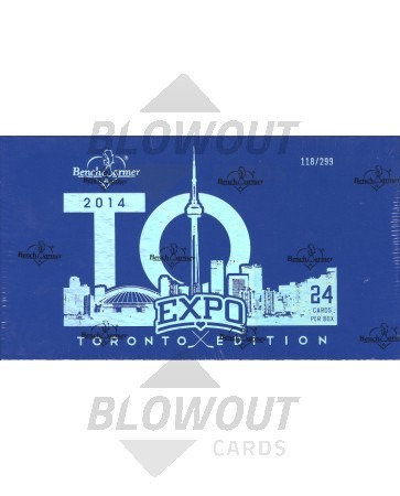 2014 Benchwarmer Toronto Expo Trading Cards Box Numbered /299
