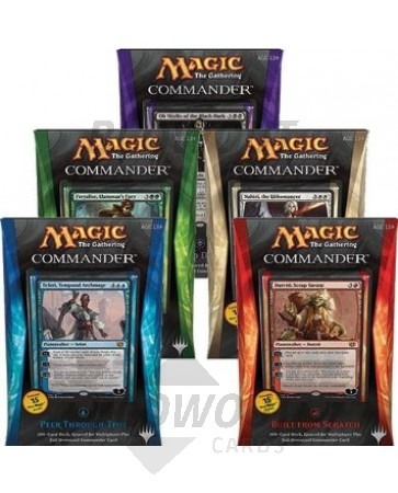 2014 Magic the Gathering Commander Deck 4 Box Case