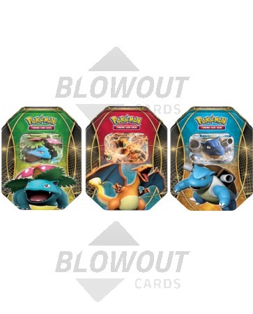 Pokemon 2014 EX Power Trio Collectible Tins - 12 Tin Case