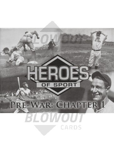 2014 Heroes of Sport: Pre War Chapter 1 Baseball 3 Box Case