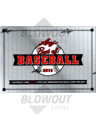 2014 Leaf Best of Baseball Hobby 3 Box Case