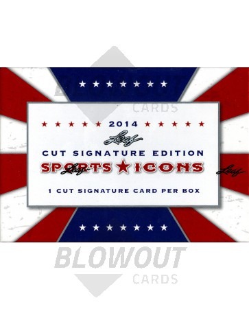 2014 Leaf Sports Icons Cut Signature 10 Box Case