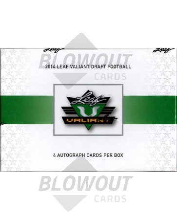 2014 Leaf Valiant Football Hobby 15 Box Case