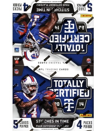 2014 Panini Totally Certified Football Hobby 14 Box Case