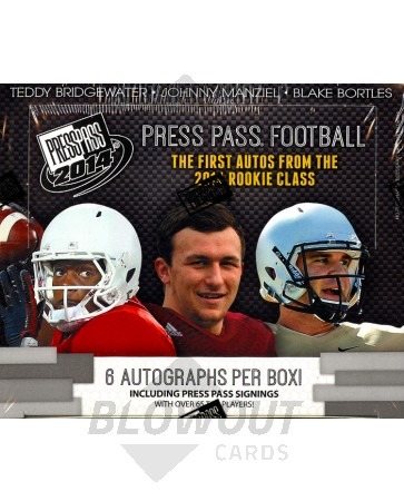 2014 Press Pass Football Hobby 20 Box Case
