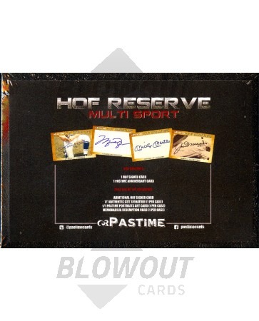 2014 Pastime: HOF Reserve Multi Sport Edition 10 Box Case