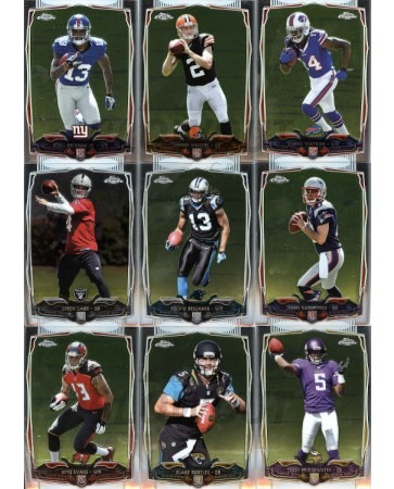 2014 Topps Chrome Football Complete Base Set