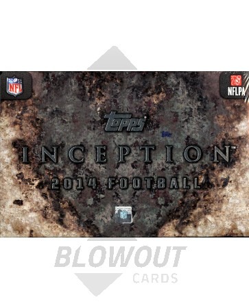 2014 Topps Inception Football Hobby 8 Box Case