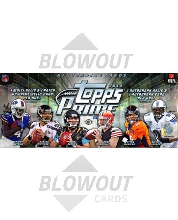 2014 Topps Prime Football Hobby 6 Box Case