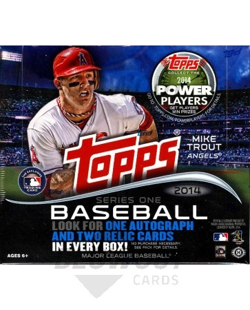 2014 Topps Series 1 Baseball Jumbo HTA 6 Box Case