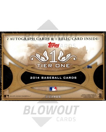 2014 Topps Tier One Baseball Hobby 12 Box Case