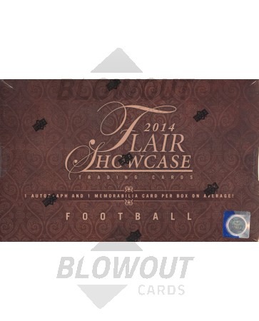 2014 Upper Deck Flair Showcase Football Hobby 12 Box Case