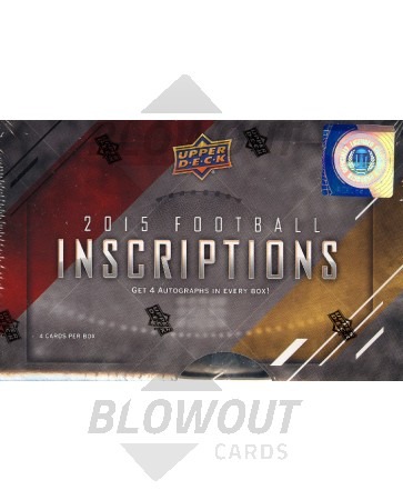 2015 Upper Deck Inscriptions Football Hobby 8 Box Case