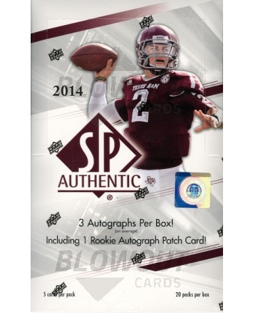 2014 Upper Deck SP Authentic Football Hobby Box