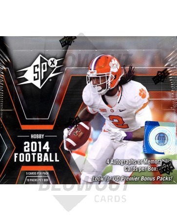 2014 Upper Deck SPx Football Hobby 8 Box Case