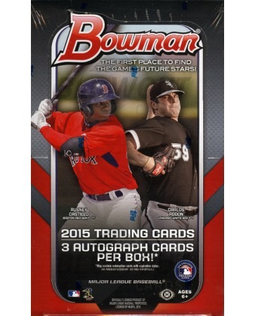2015 Bowman Baseball Jumbo (HTA) 8 Box Case