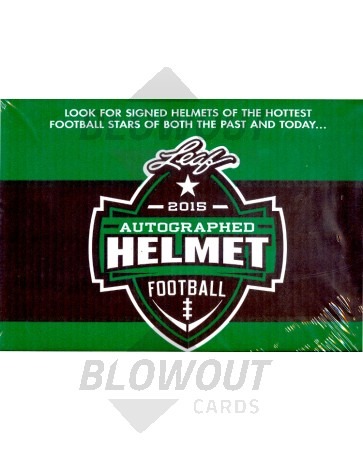 2015 Leaf Autographed Full Sized Helmet Football 4 Box Case