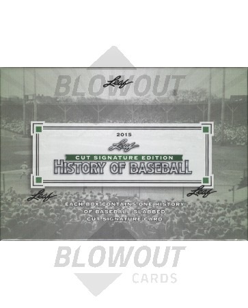 2015 Leaf History of Baseball Cut Signature 20 Box Case