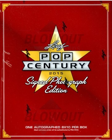2015 Leaf Pop Century Signed 8x10 Photograph Ed Box