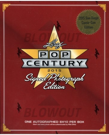 2015 Leaf Pop Century Signed 8x10 Photograph Comic Con Ed Box