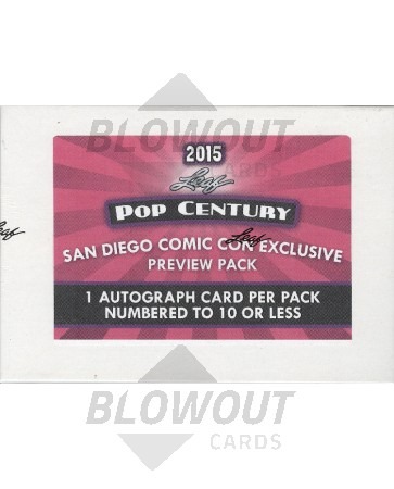 2015 Leaf Pop Century San Diego Comic Con Preview Pack Box