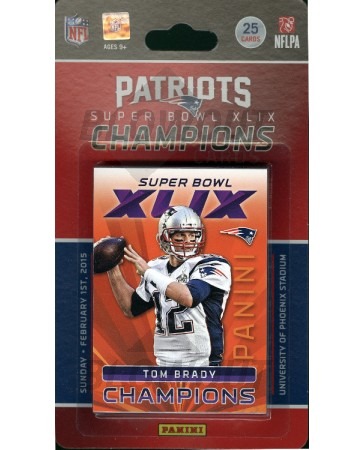 2015 Panini Patriots Super Bowl XLIX Champions 20 Set Box