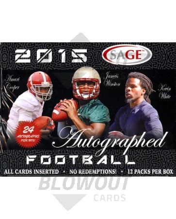 2015 Sage Autographed Football Hobby Box